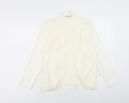 Womens UK Size S Impressions Ivory Cardigan Jumper
