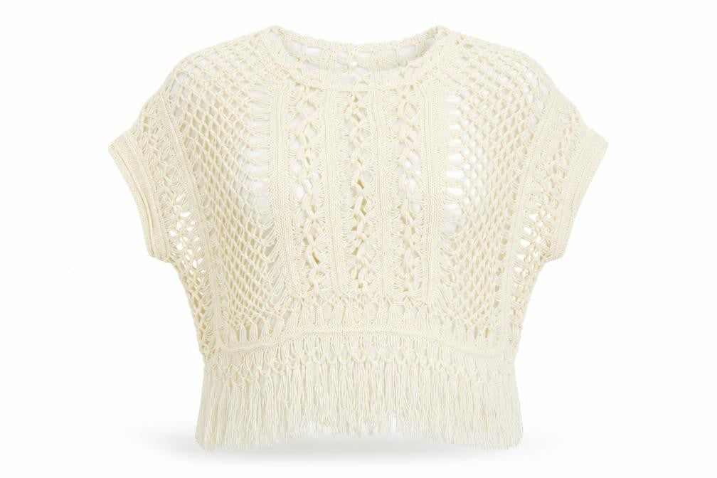 Womens UK Size S New Look Ivory Basic Blouse