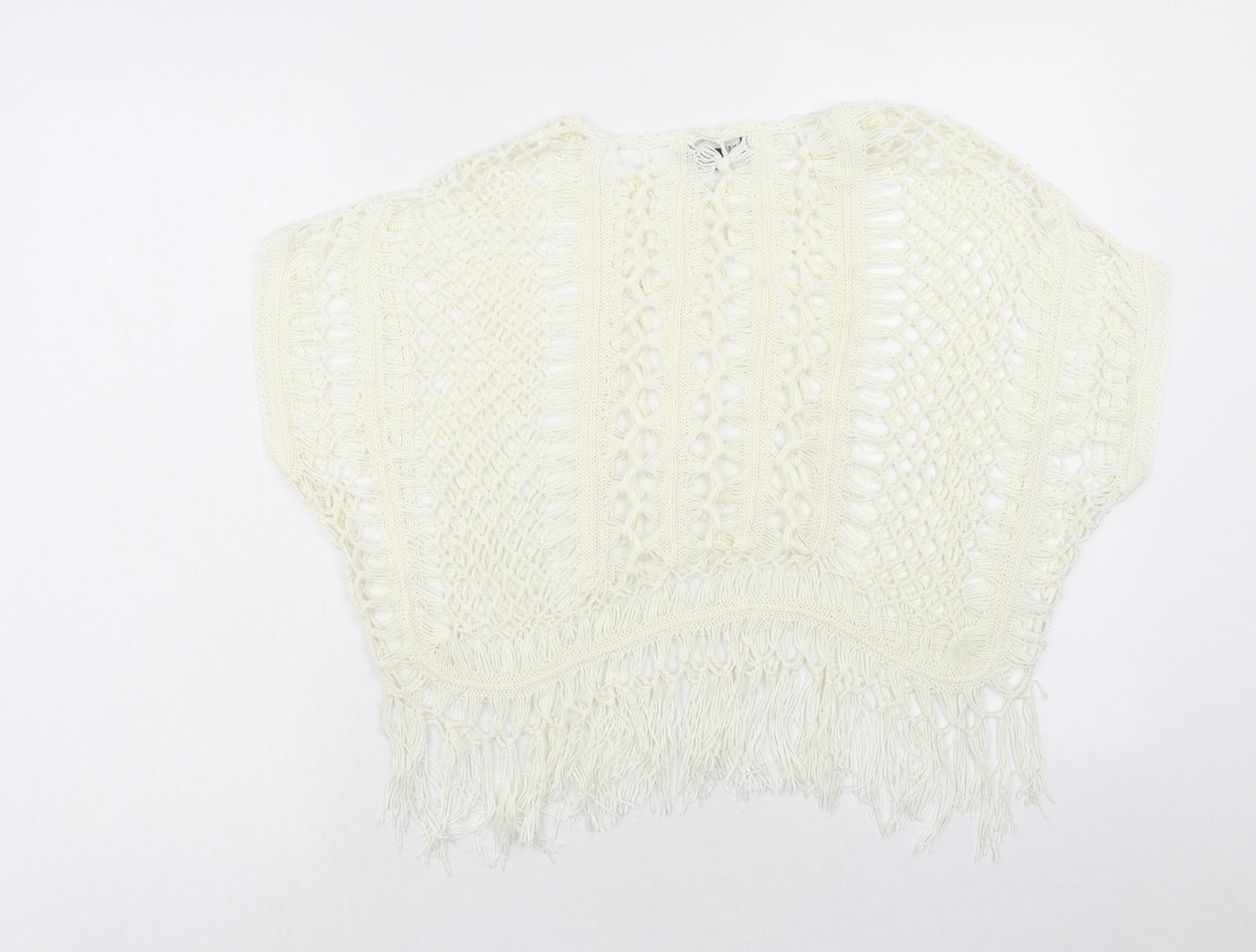 Womens UK Size S New Look Ivory Basic Blouse
