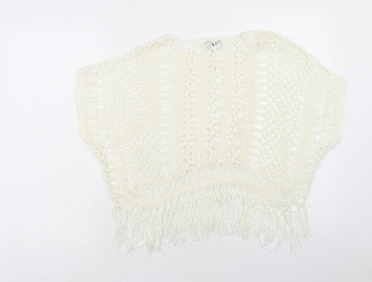 Womens UK Size S New Look Ivory Basic Blouse