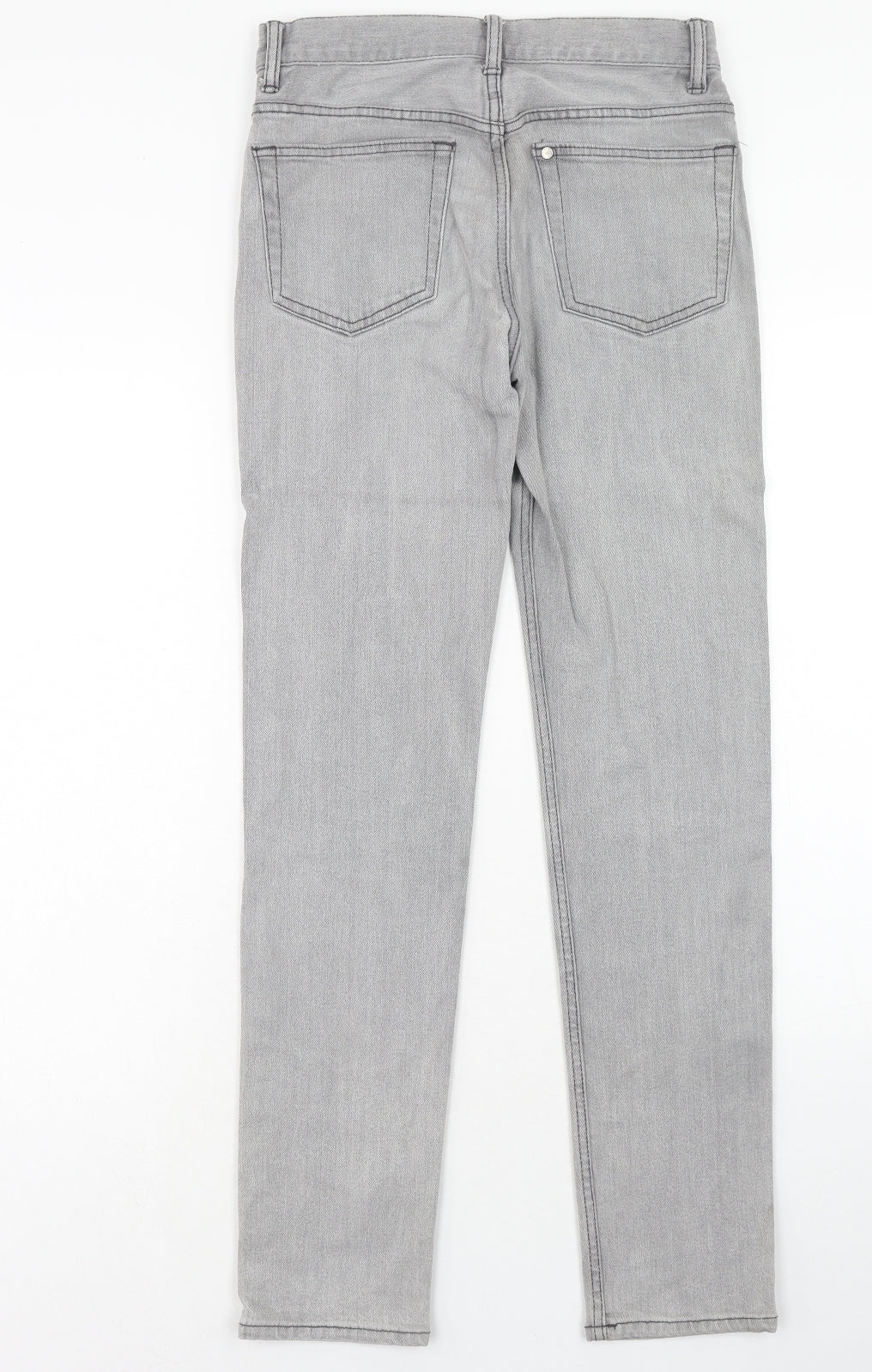 H&M Mens Grey Cotton Skinny Jeans Size 28 in Slim Zip