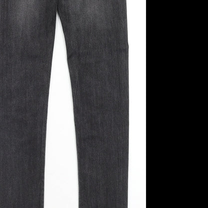 Denim & Co. Mens Black Cotton Skinny Jeans Size 28 in L32 in Regular Zip