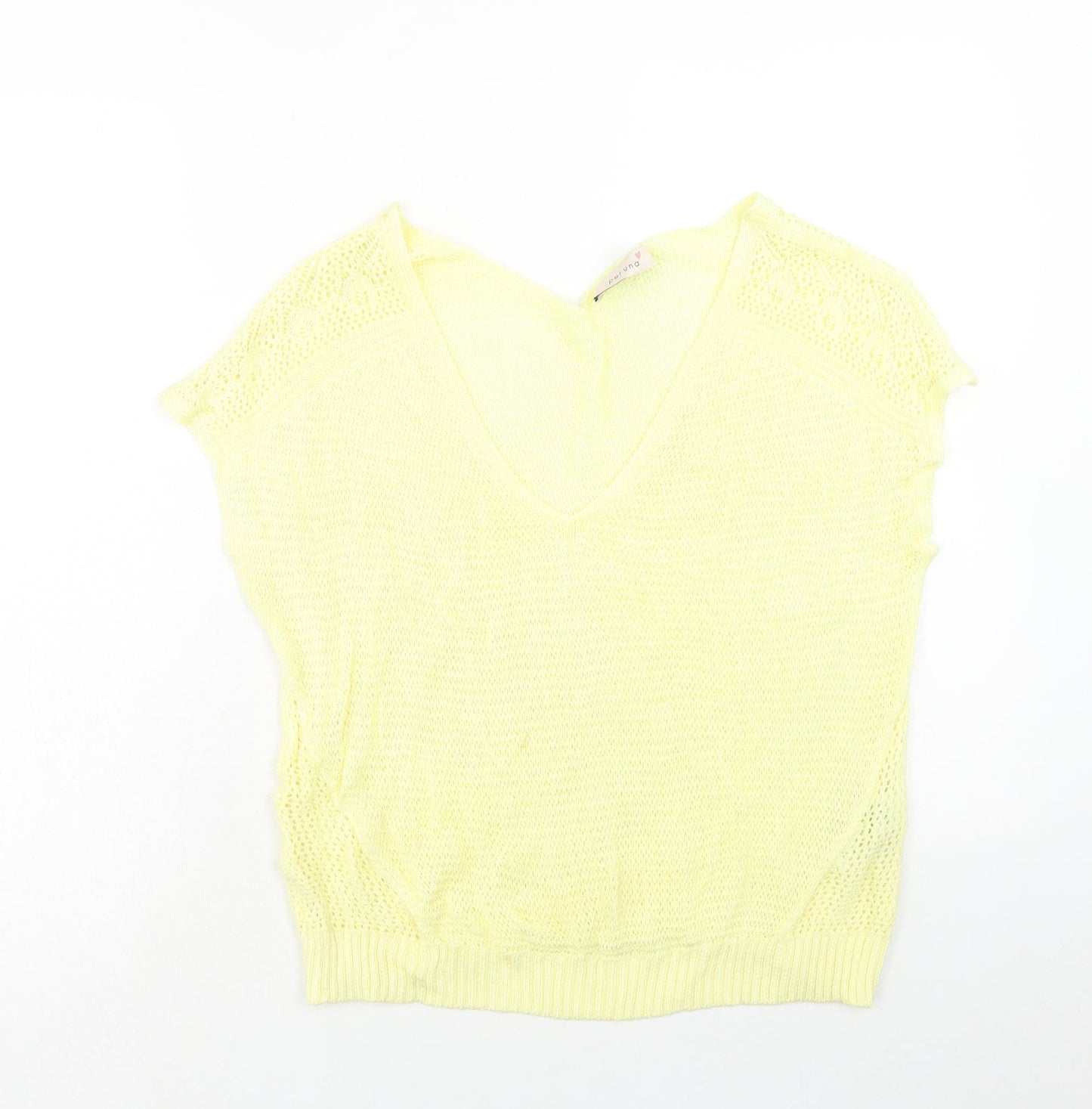 Womens UK Size 16 Per Una Yellow Basic Blouse
