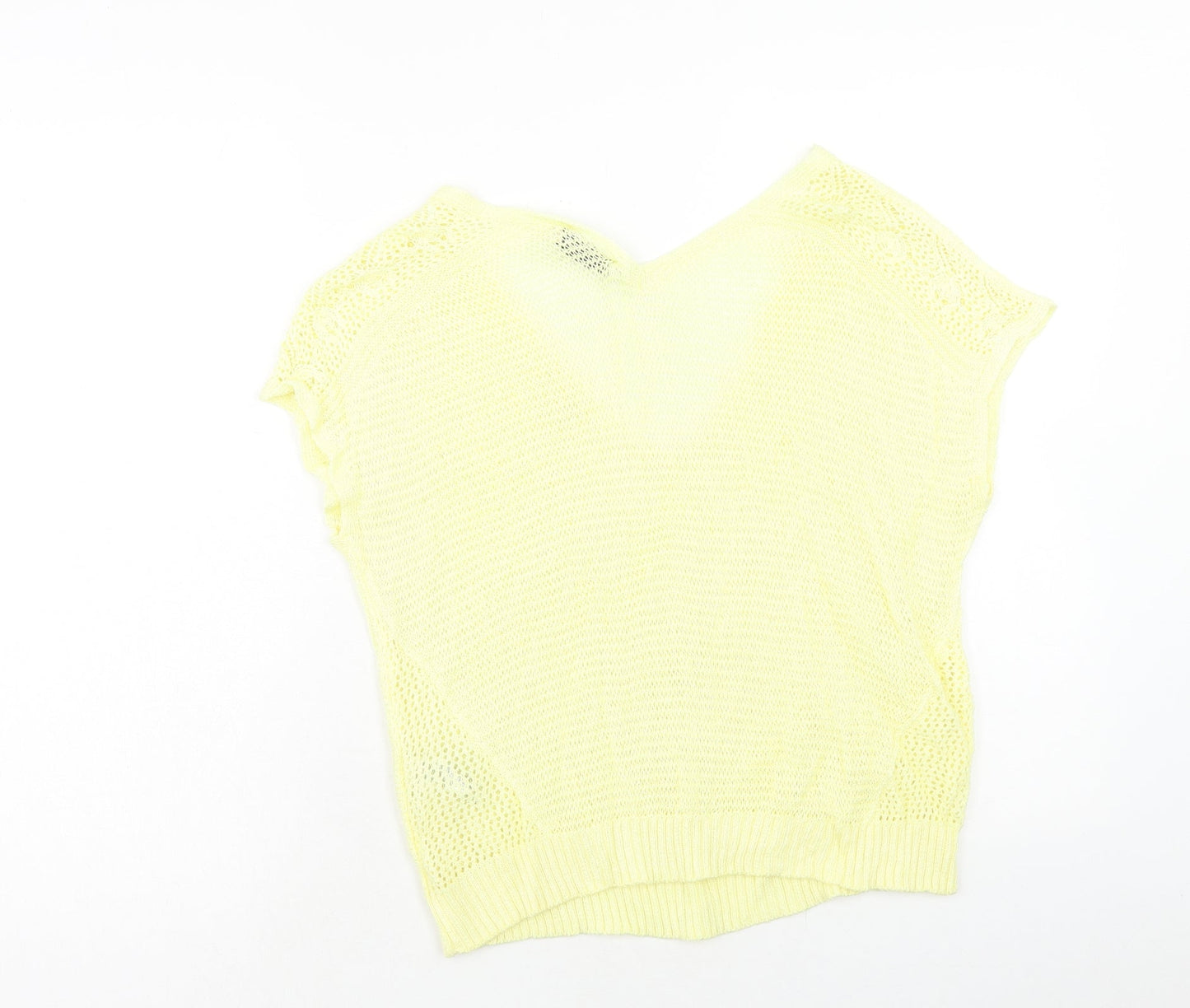 Womens UK Size 16 Per Una Yellow Basic Blouse