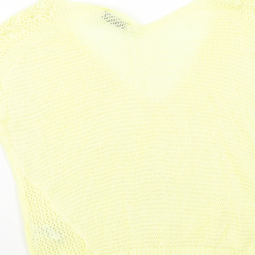 Womens UK Size 16 Per Una Yellow Basic Blouse