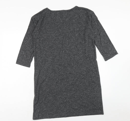 Gap Womens Grey Polyester A-Line Size S Round Neck Pullover