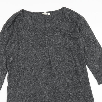 Gap Womens Grey Polyester A-Line Size S Round Neck Pullover