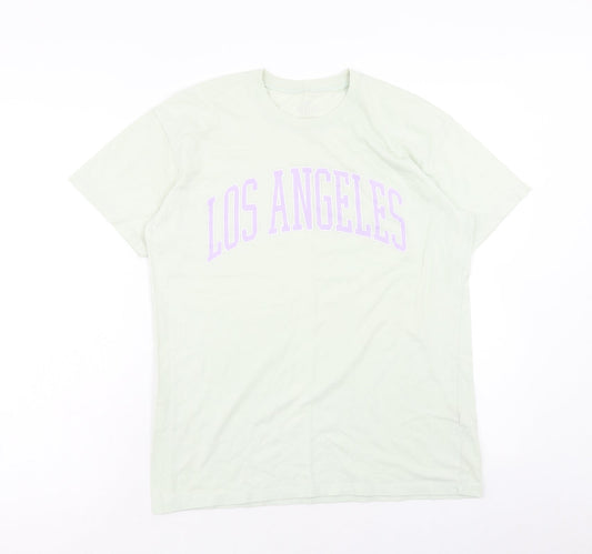 Womens UK Size XS Hollister Green Basic T-Shirt