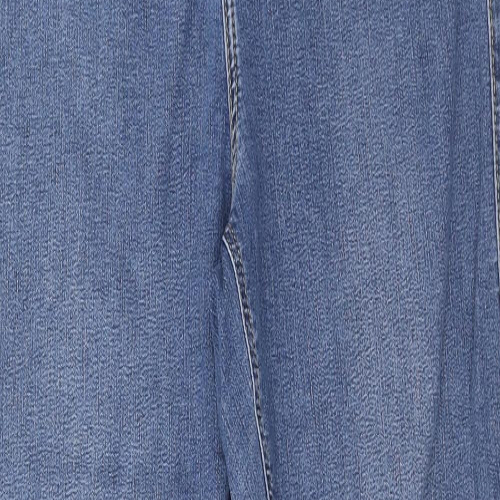 Topshop Womens Blue Cotton Skinny Jeans Size 30 in L32 in Regular Zip