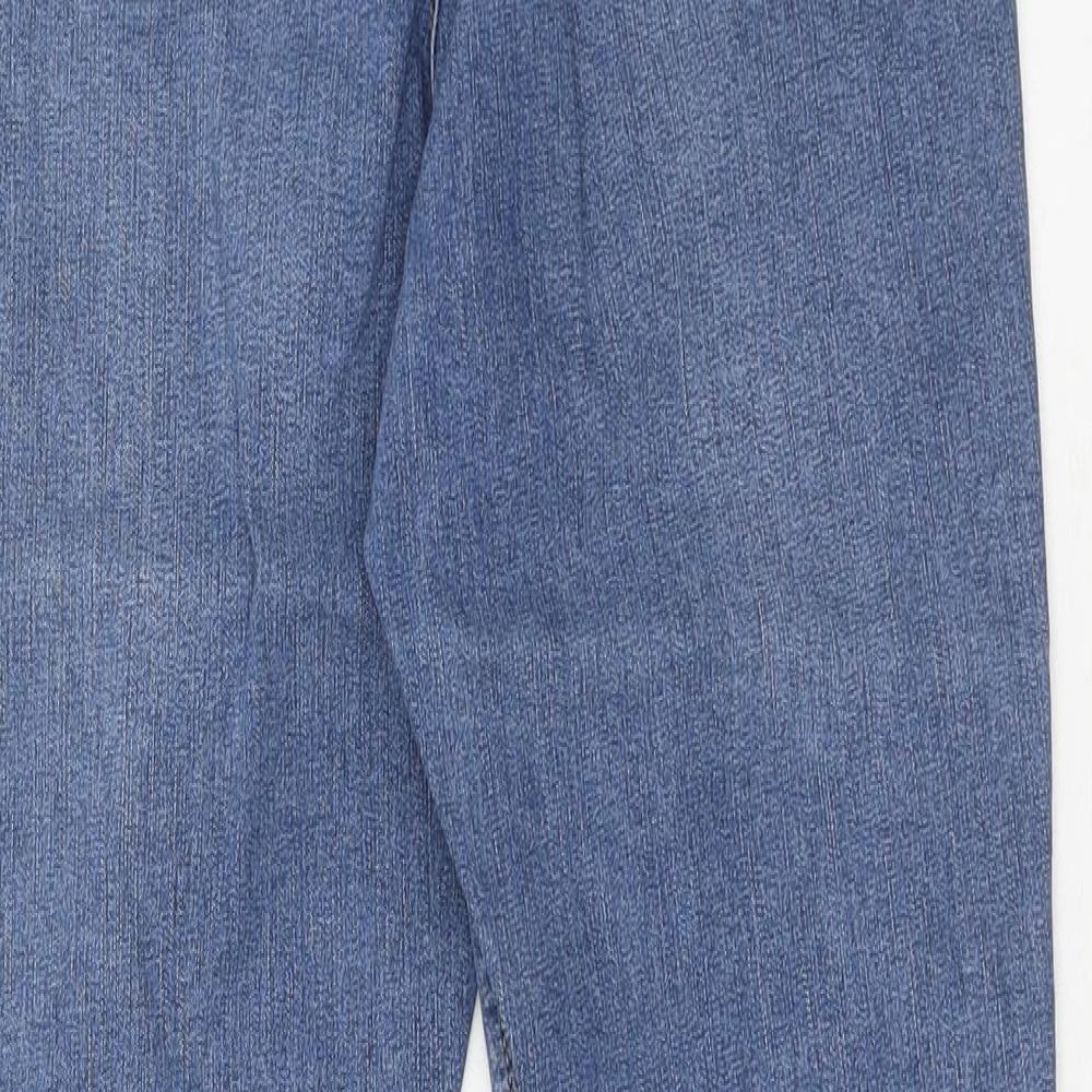 Topshop Womens Blue Cotton Skinny Jeans Size 30 in L32 in Regular Zip