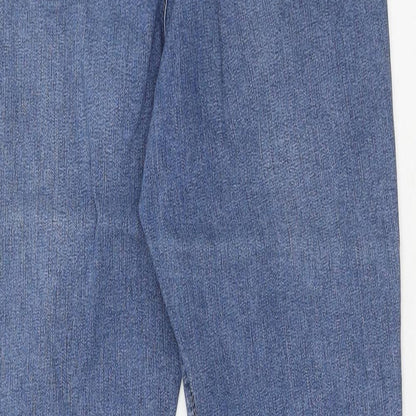 Topshop Womens Blue Cotton Skinny Jeans Size 30 in L32 in Regular Zip