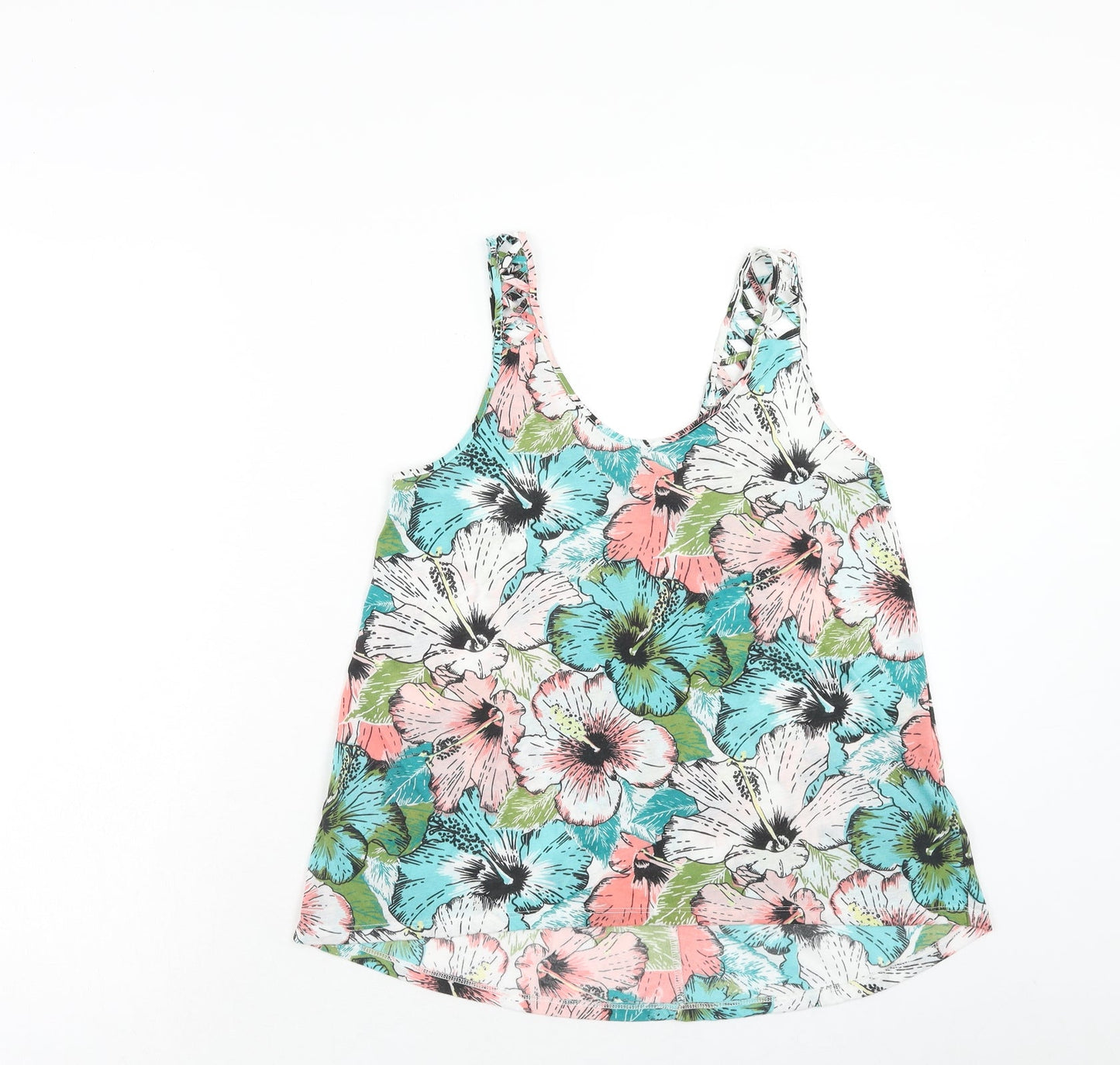 Womens UK Size XS H&M Multicoloured Basic Tank