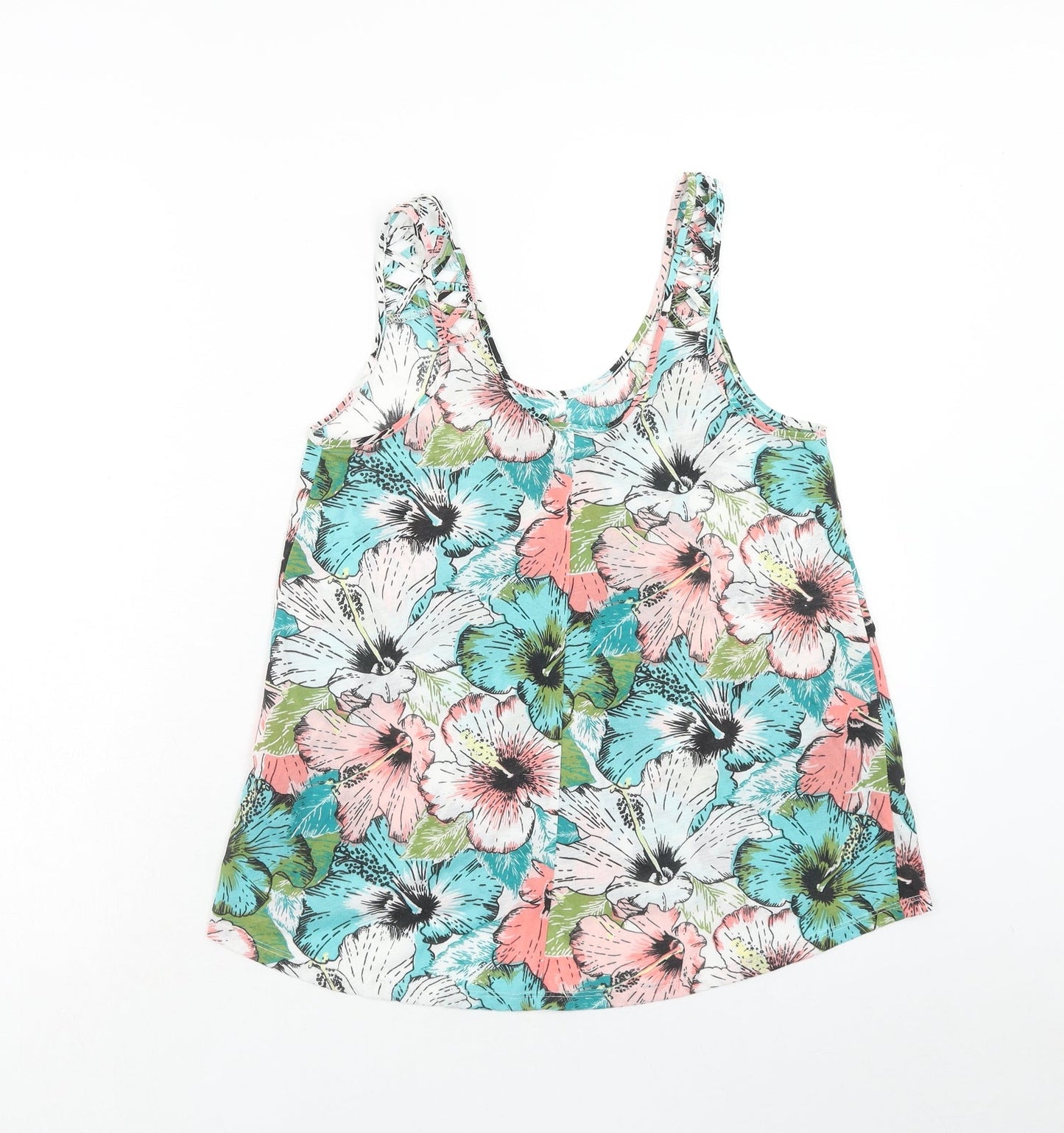 Womens UK Size XS H&M Multicoloured Basic Tank