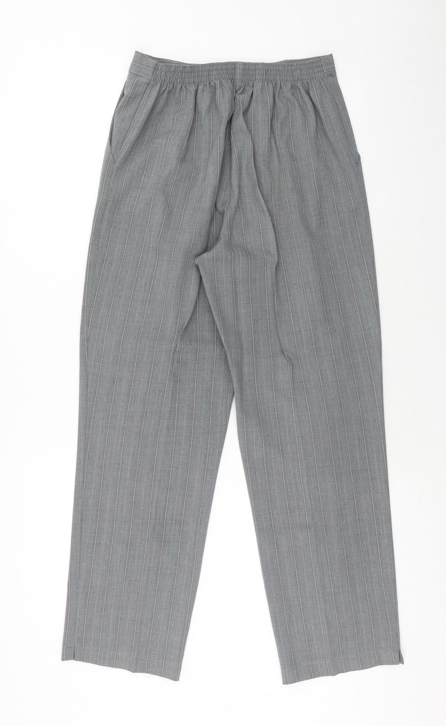 Womens UK Size 12 Preworn Regular Fit  Grey Trousers