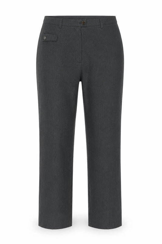 Womens UK Size 14 Marks and Spencer Regular Fit Dress Pants Grey Trousers