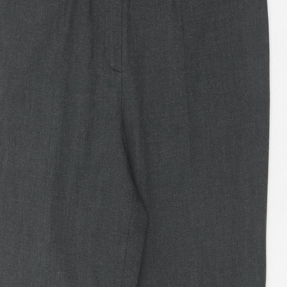Womens UK Size 14 Marks and Spencer Regular Fit Dress Pants Grey Trousers