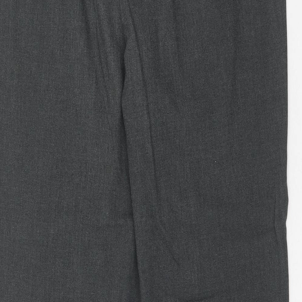Womens UK Size 14 Marks and Spencer Regular Fit Dress Pants Grey Trousers