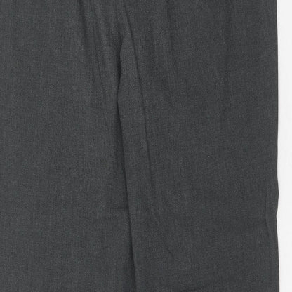 Womens UK Size 14 Marks and Spencer Regular Fit Dress Pants Grey Trousers