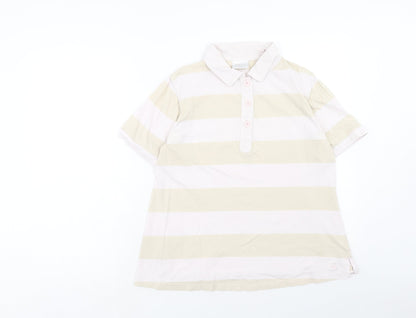 Womens UK Size 12 NEXT Pink Basic Polo