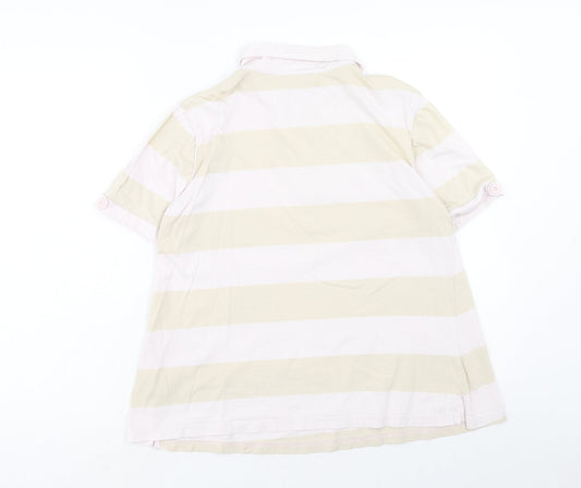 Womens UK Size 12 NEXT Pink Basic Polo
