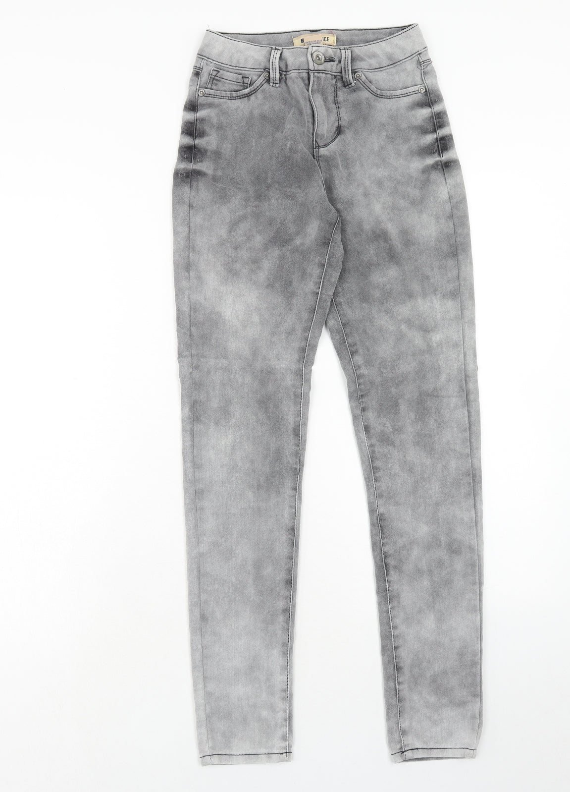 Womens UK Size 26 in Blue Spice Regular Fit Skinny Grey Jeans