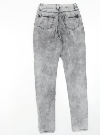 Womens UK Size 26 in Blue Spice Regular Fit Skinny Grey Jeans