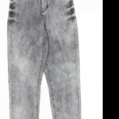 Womens UK Size 26 in Blue Spice Regular Fit Skinny Grey Jeans
