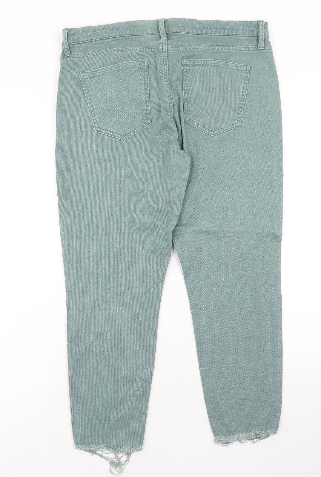 Womens UK Size 32 in Gap Regular Fit Straight Green Jeans