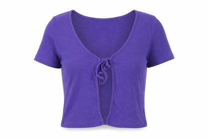 Womens UK Size XS Brave Soul Purple Basic Blouse