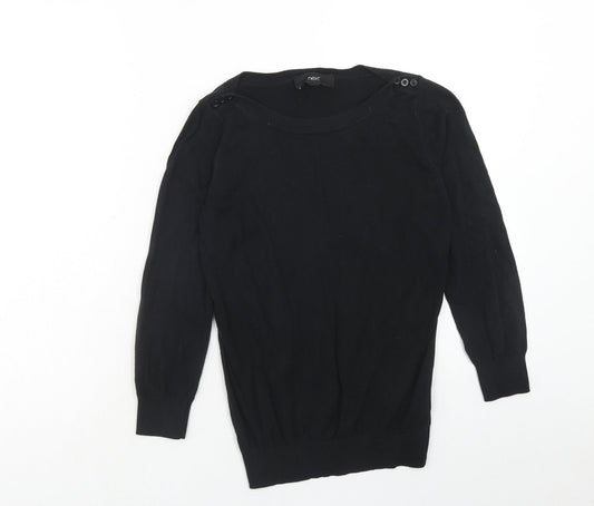 Womens UK Size 6 NEXT Black Pullover Jumper