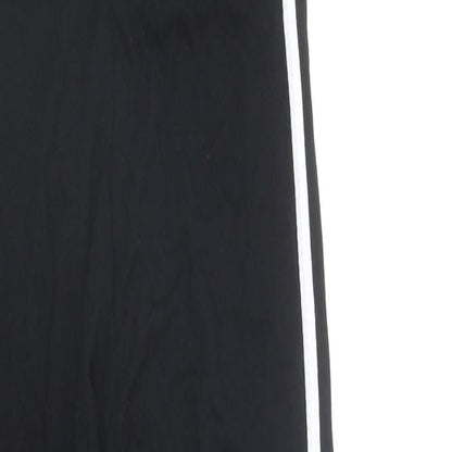 PRETTYLITTLETHING Womens Black Viscose Unitard One-Piece Size 6 Pullover - Side Stripe