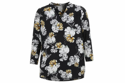 Womens UK Size 8 Lola May Black Basic Blouse