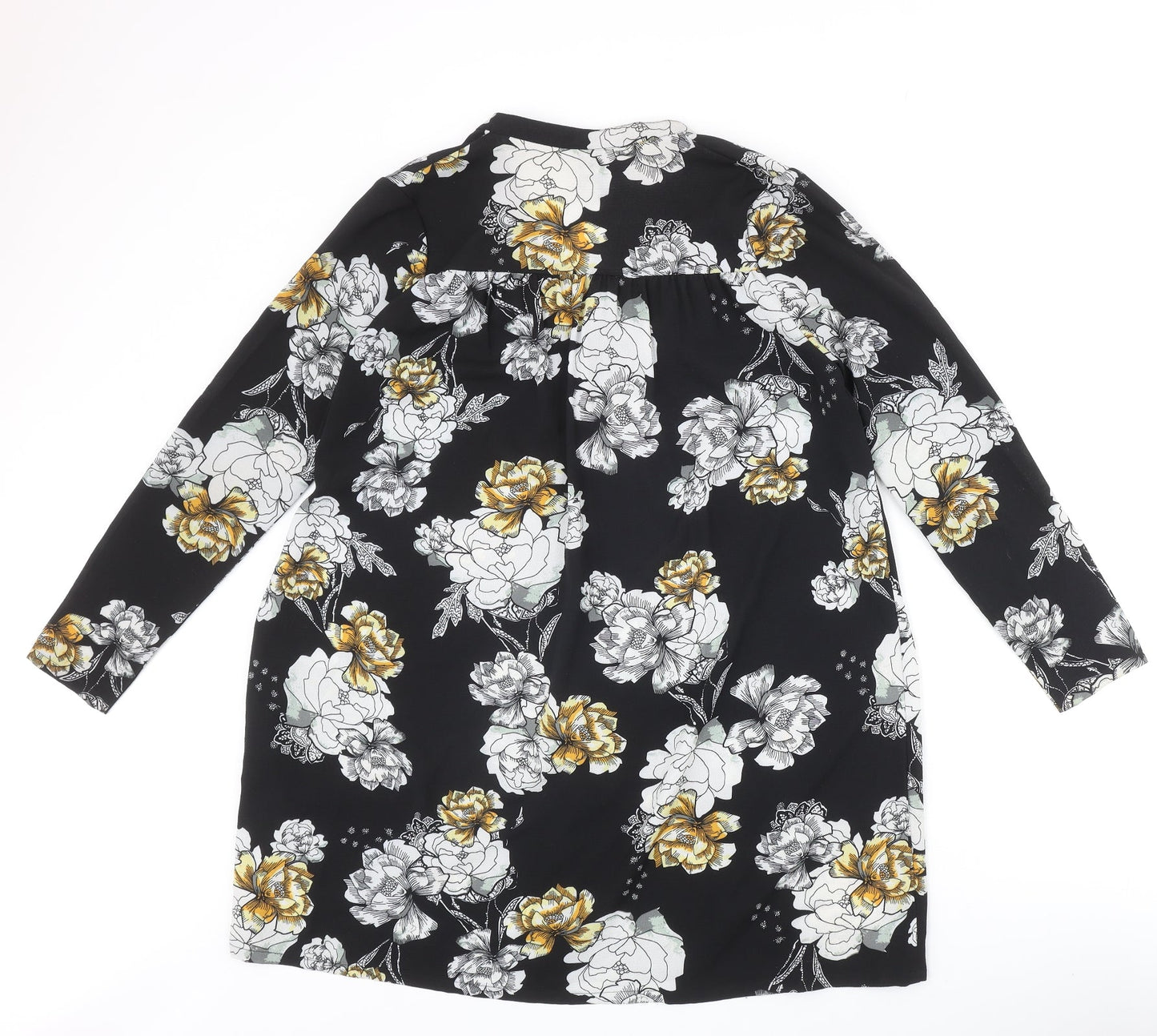 Womens UK Size 8 Lola May Black Basic Blouse
