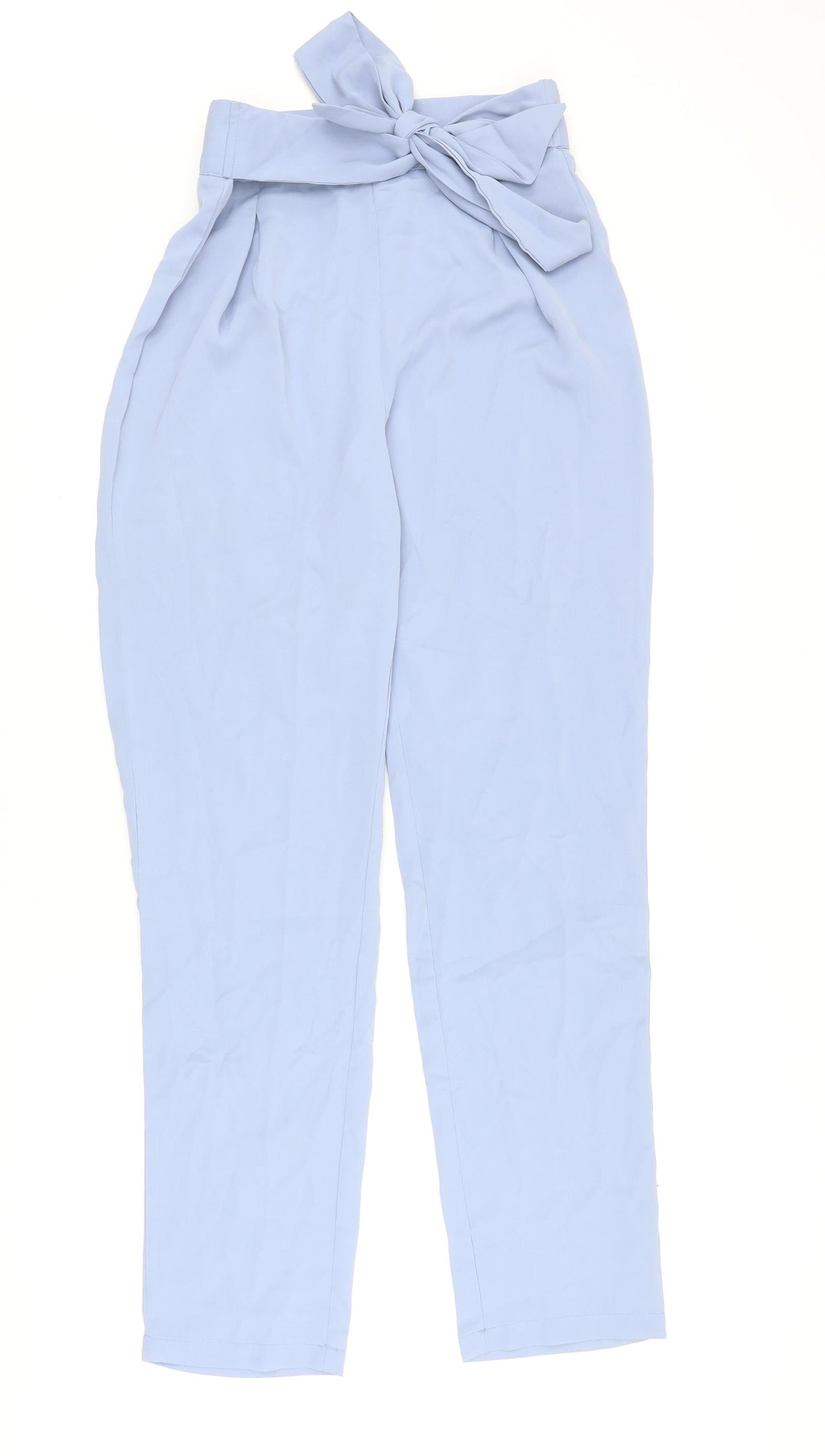 SheIn Womens Blue Polyester Dress Pants Trousers Size S Regular Zip