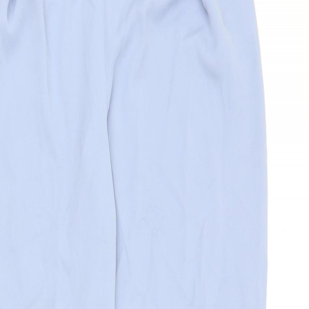SheIn Womens Blue Polyester Dress Pants Trousers Size S Regular Zip