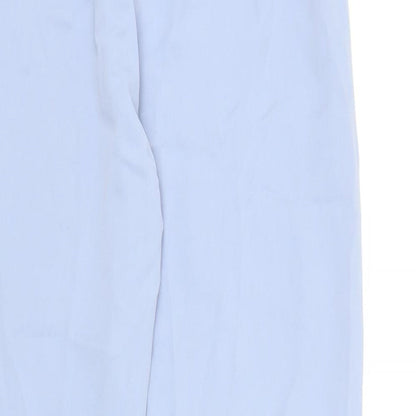 SheIn Womens Blue Polyester Dress Pants Trousers Size S Regular Zip