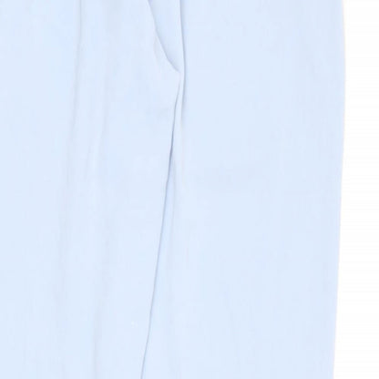 Womens UK Size 8 Missguided Regular Fit Dress Pants Blue Trousers