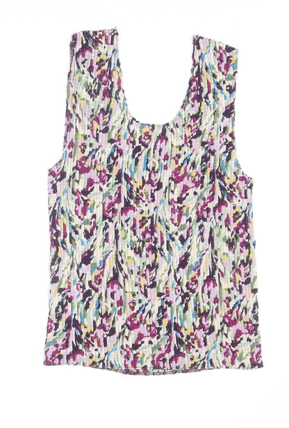 Womens UK Size L Nicola Multicoloured Basic Tank