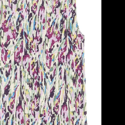 Womens UK Size L Nicola Multicoloured Basic Tank