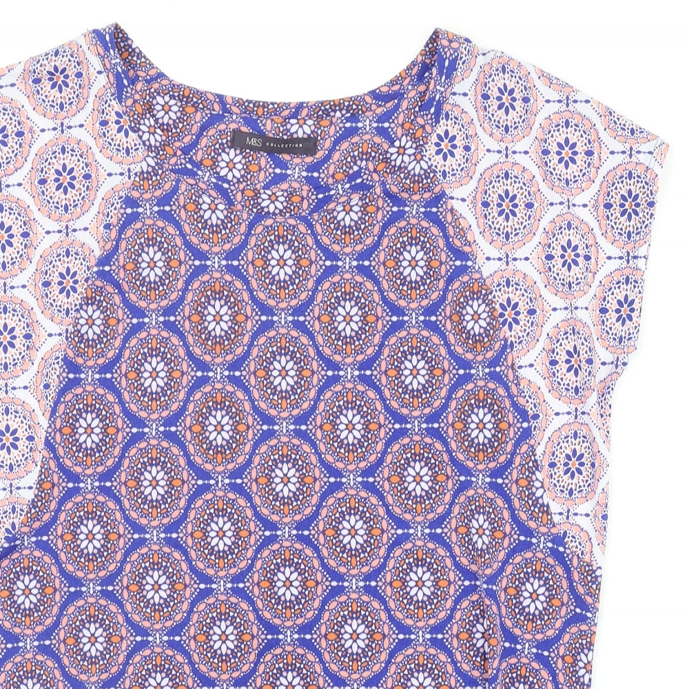 Womens UK Size 10 Marks and Spencer Purple Basic Blouse