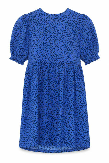 New Look Womens Blue Geometric Polyester A-Line Size 12 Round Neck Pullover