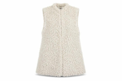 Atmosphere Womens Beige Gilet Waistcoat Size 10 Hook & Eye