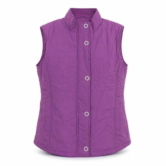 EWM Womens Purple Gilet Jacket Size 14 Zip