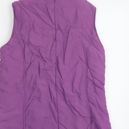 EWM Womens Purple Gilet Jacket Size 14 Zip