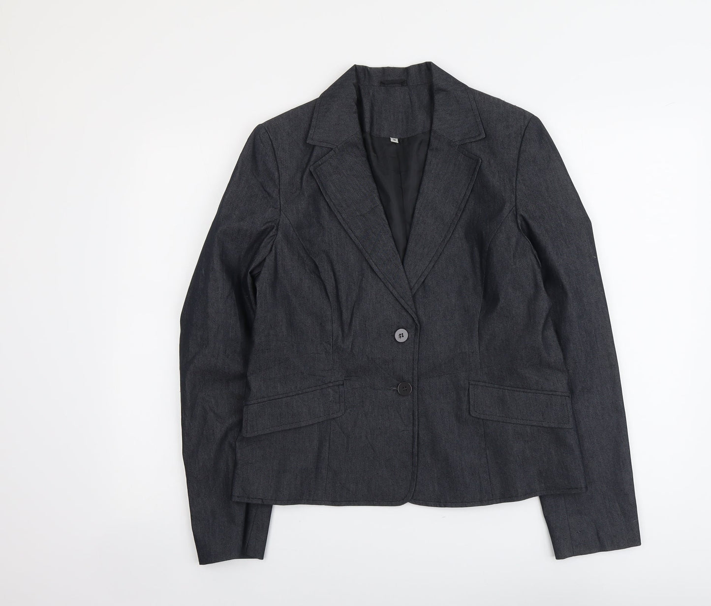 Womens UK Size 14 Preworn Regular Grey Blazer