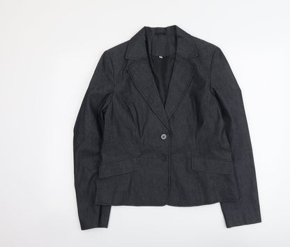 Womens UK Size 14 Preworn Regular Grey Blazer