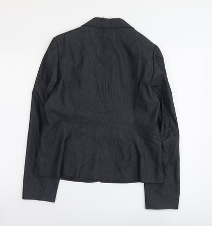 Womens UK Size 14 Preworn Regular Grey Blazer