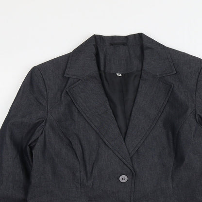 Womens UK Size 14 Preworn Regular Grey Blazer