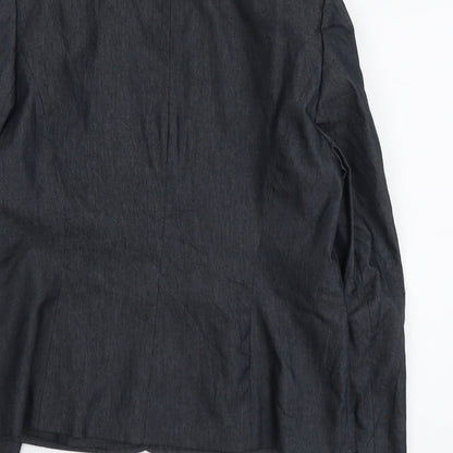 Womens UK Size 14 Preworn Regular Grey Blazer