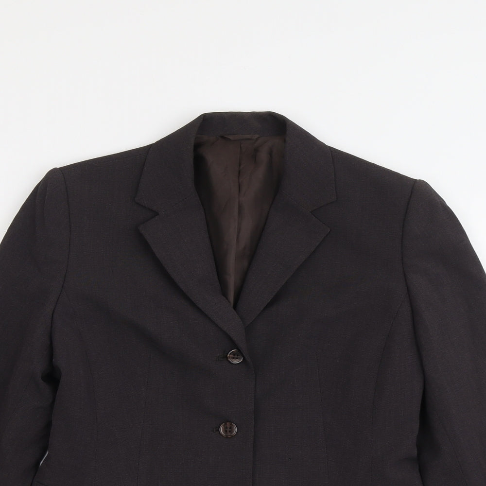 NEXT Womens Grey Polyester Jacket Blazer Size 8